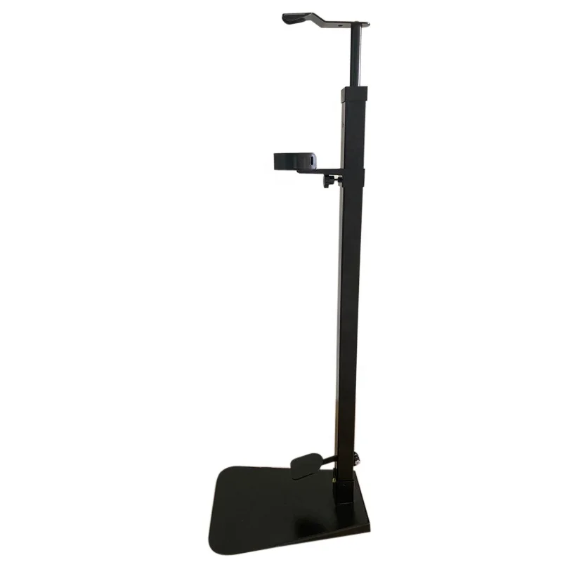 Steel Black Powder Coated Touchless Foot Operated Hand Stand Foot Pedal Soap Dispenser