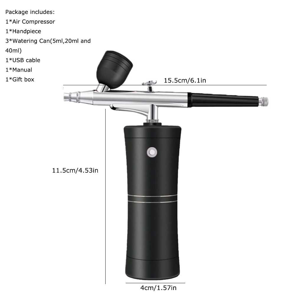 Machine Compressor Ophir Art Tool Hobby Complete Professional Makeup Nail Air Brush Kit Airbrush