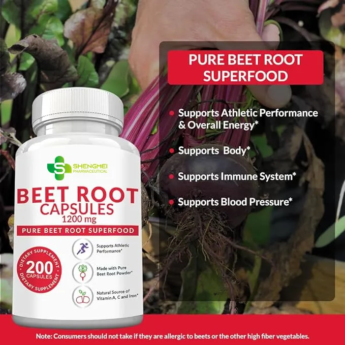 Factory wholesale price red beet root extract capsule beet root  hard capsules red powder beet root supplement