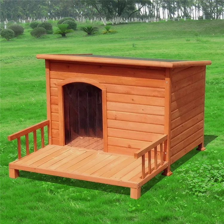 Outdoor Wooden Dog Kennels House Furniture Garden Opened Proof Cat Dog Cage Wholesale Cute Animal Pet Wood House Cage