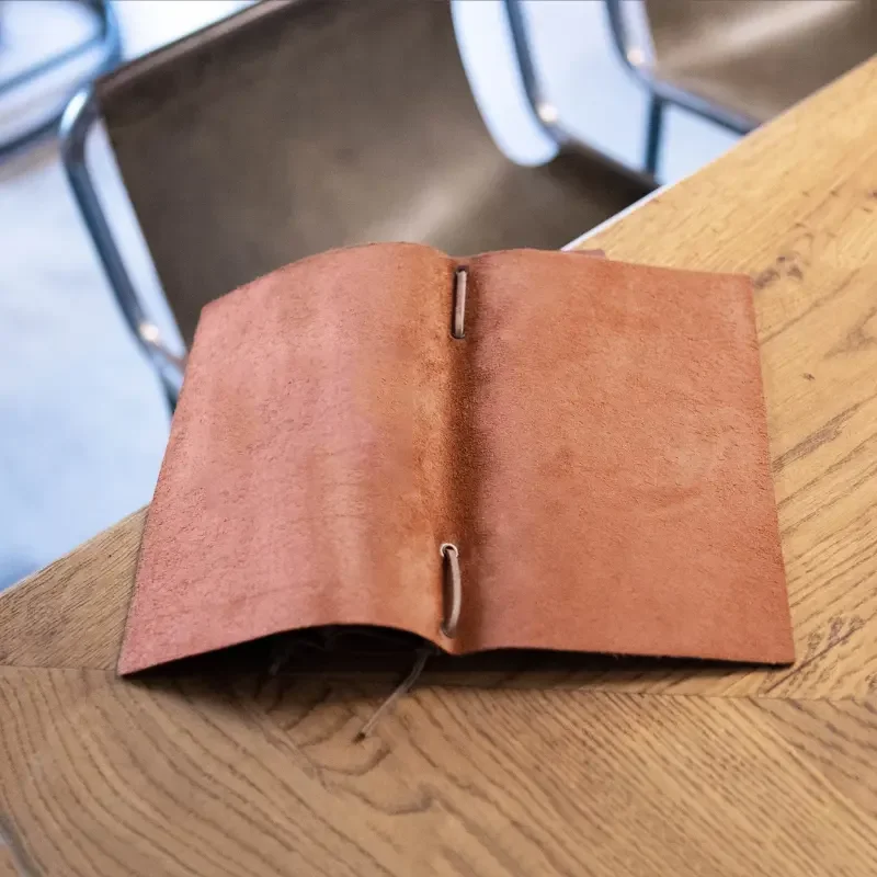 Restaurant Genuine Leather Menu Covers Durable Wine List Cover Vintage Drink Menu Folder Holder Sleeve for Bar Hotel
