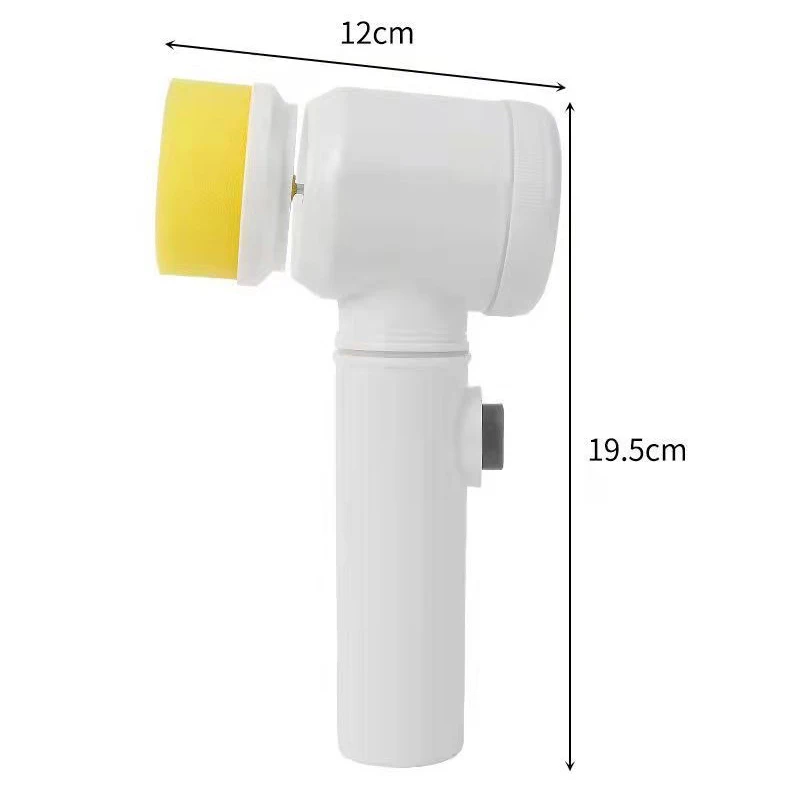 New household kitchen handheld wireless multifunctional electric cleaning scrub dishwashing brush five-piece set