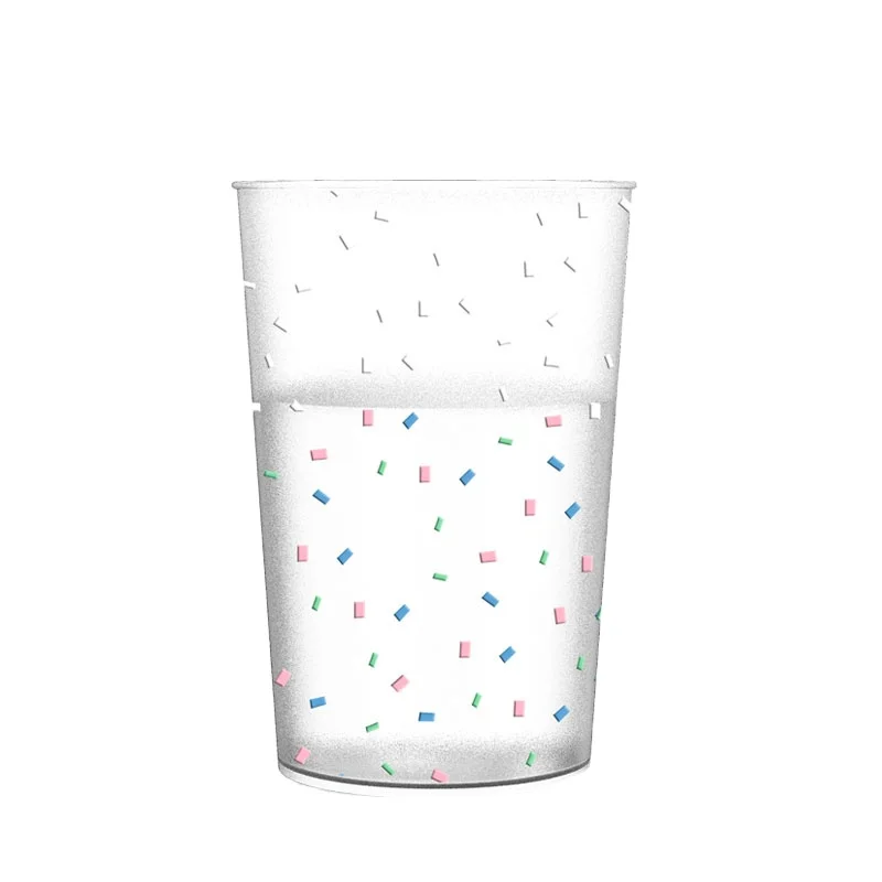 New Bpa free 630ml custom reusable cold temperature change coffee plastic drinking magic sublimation color changing mug