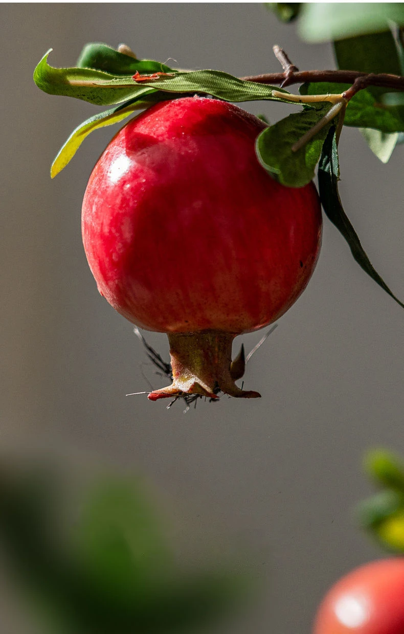 CY 2024 The Latest Realistic Artificial Simulation Indoor Garden Hotel Decorated Pomegranate Tree Potted