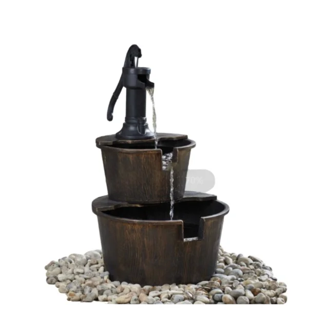 New garden supplies Design Outdoor Antique Style Water fountain with Various Color Garden Ornaments