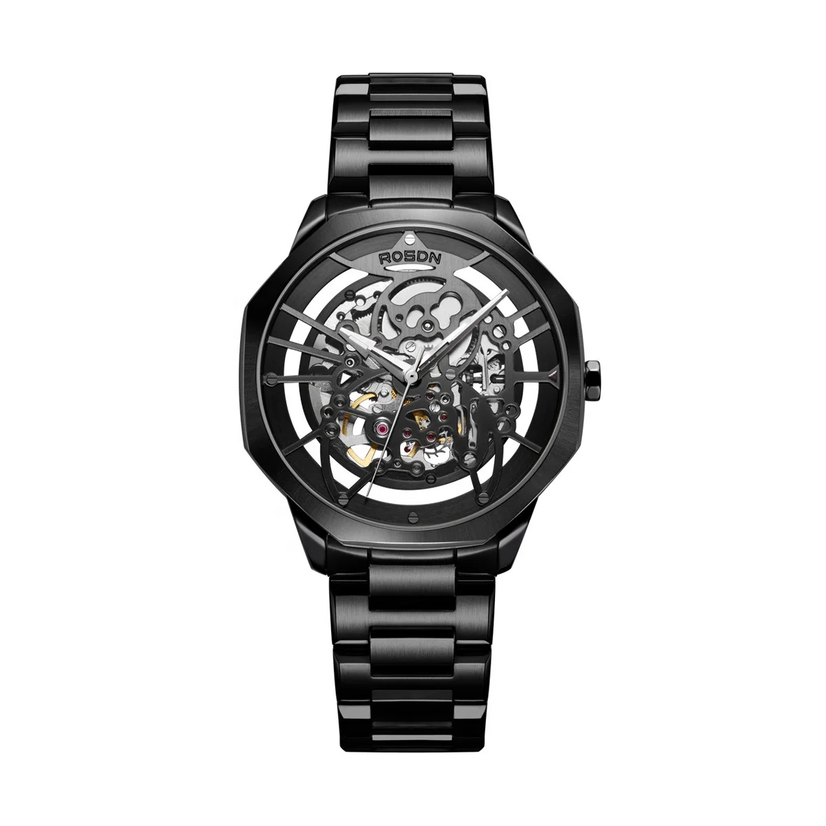 
China Supplier Swiss Brand Automatic Man Watches Custom Logo Wrist Watch Men Mechanical Watch 