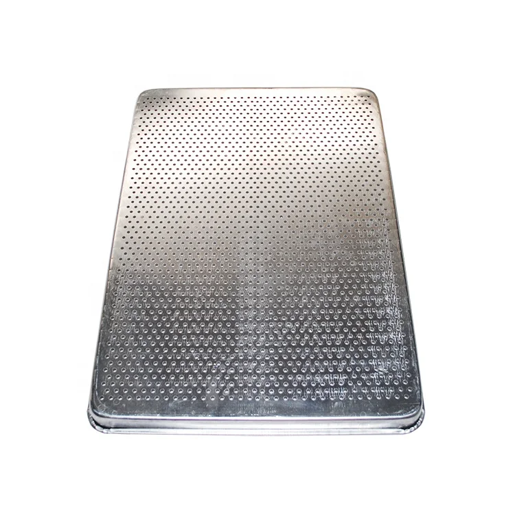 Handmade Aluminum Perforated Half Sheet Pan For Baking Half Size Bakery Sheet Tray Metal Cookware Bakeware