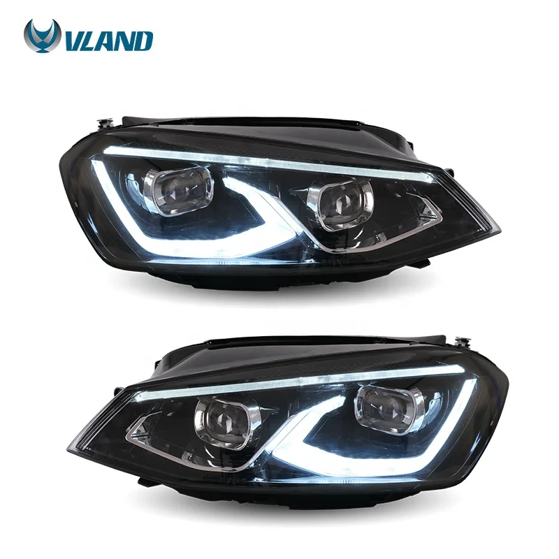 VLAND Factory Golf 8 style 2013-2018 Full LED Lamp Car Head Light golf 7 Headlights For Volkwagen Golf Mk7