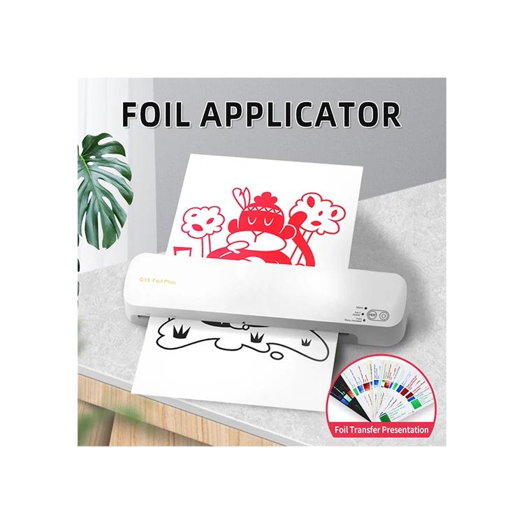 Wholesale OEM Advanced Gold Foil Paper Desktop Laminator Machine Foil Transfer Applicator