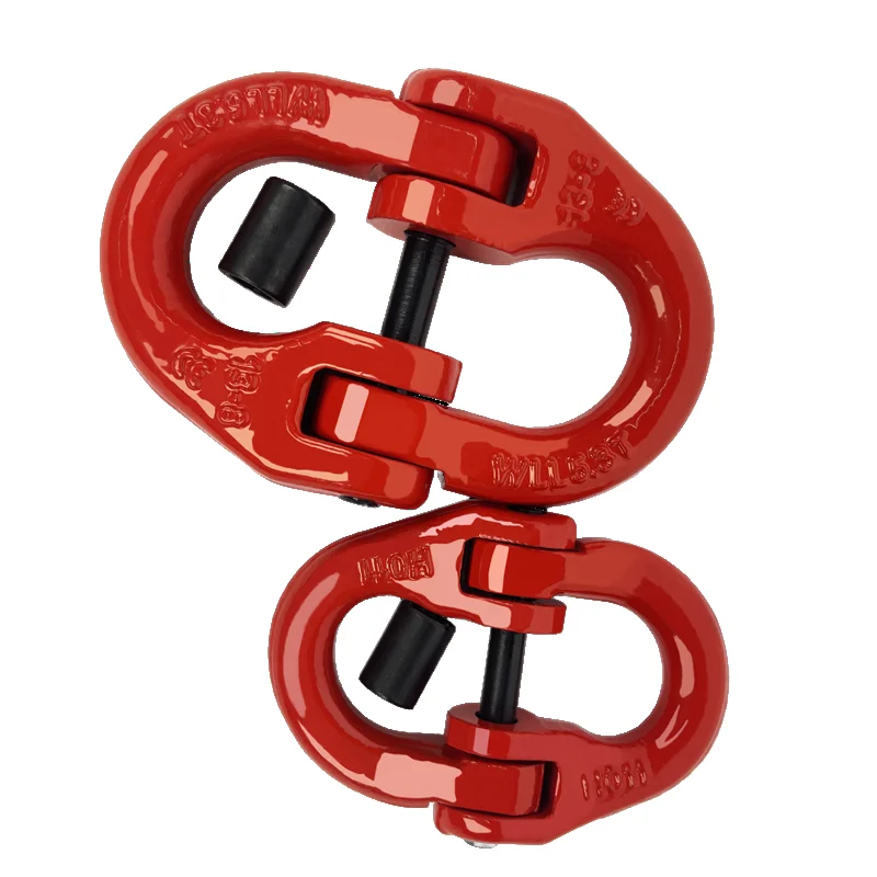 G80 Forged Double Link Butterfly Shackle Chain Alloy Material with Zinc Plated Finish Heavy Duty Usage Packed in Carton Box