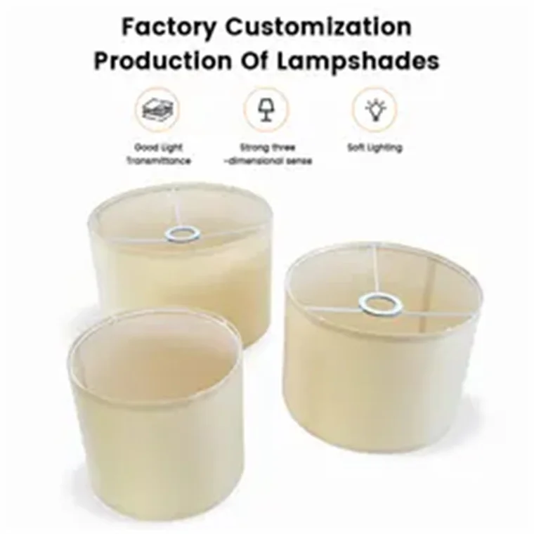 Classic Retro Linen Table Lamp Floor Lamp Fabric Lampshade Lampshade Flower Lampshade