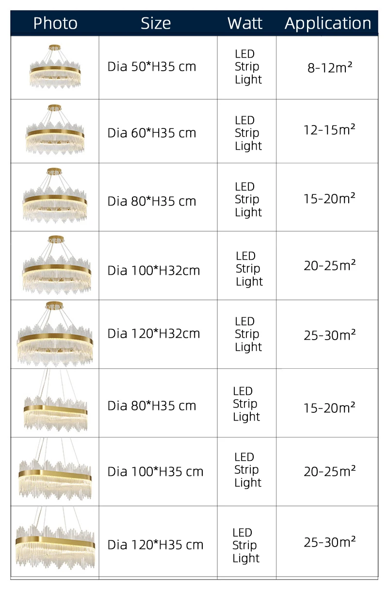 
Modern Style LED Glass Rod Hanging Light Gold Chandelier Crystal for Dining Table 