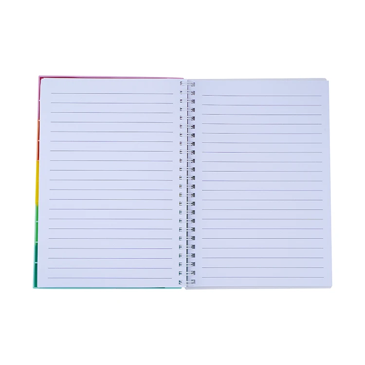 Notebooks Manufacturer Custom Printing A5 Rubber Cover Lined Spiral Journal Notebooks