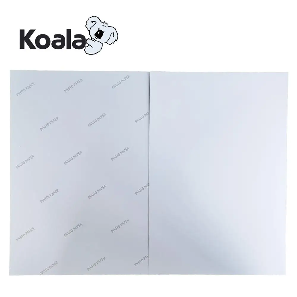 Koala premium 115g sticker photo paper, inkjet glossy self adhesive photo paper  A4 * 50sheets