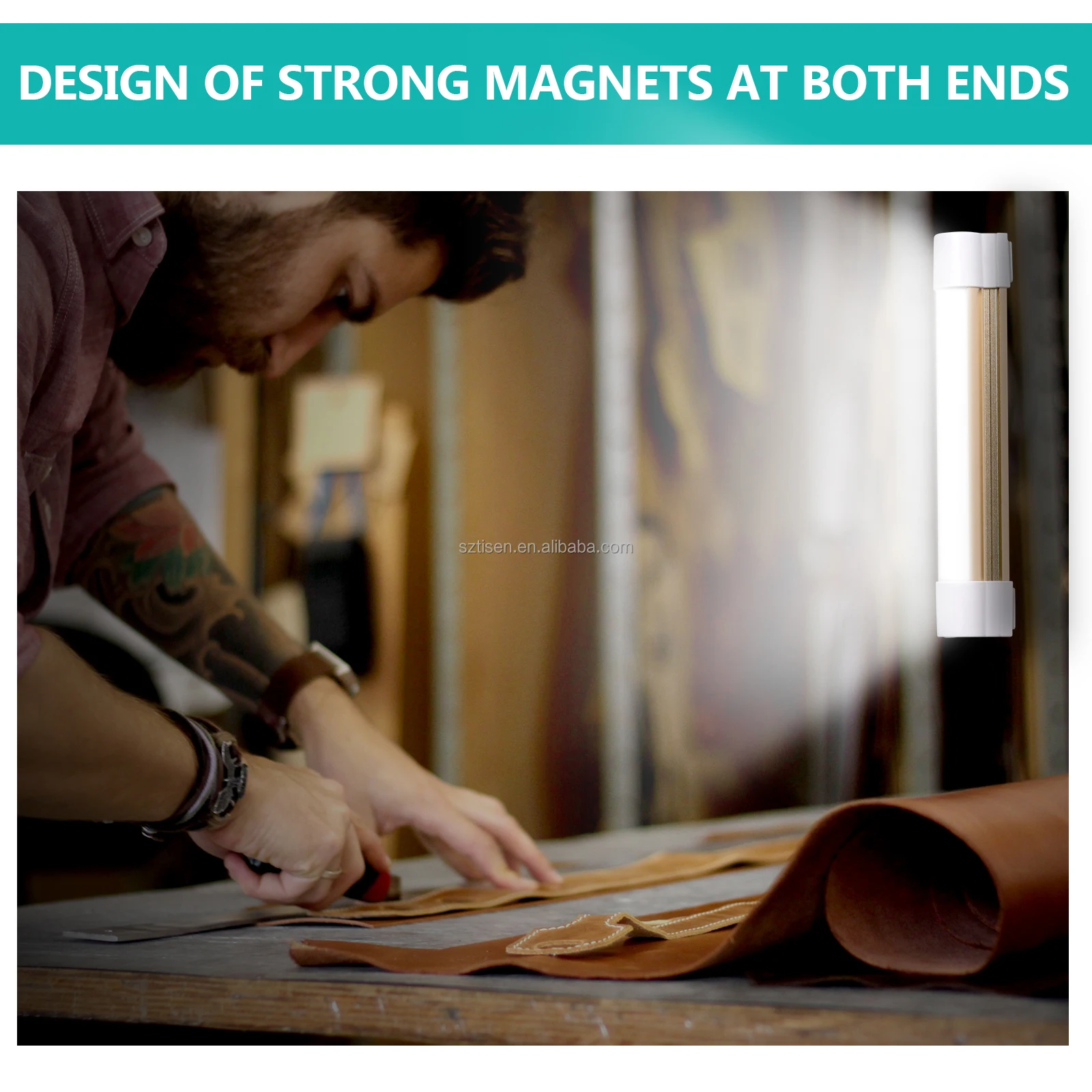 Magnetic multifunctional portable USB rechargeable Led emergency work light powerbank function