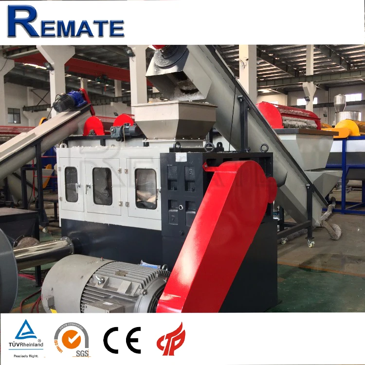 300kg  HDPE fishing line washing line fully automatic plastic recycling machine from remate