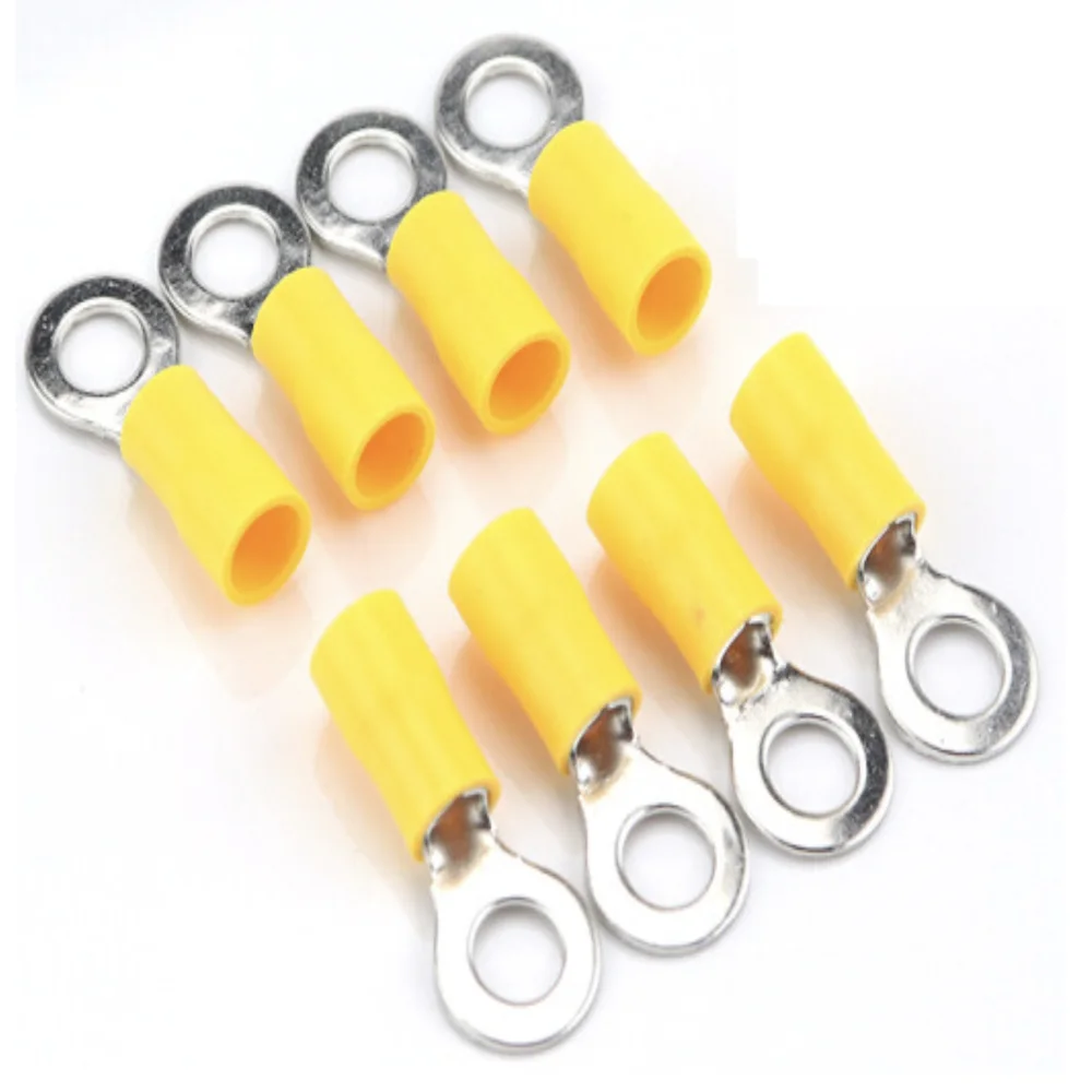 PVC  insulated tin plated ring crimp terminals round copper terminal lug
