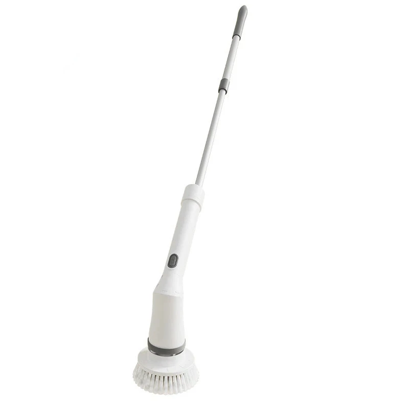 Household White Electric Multi-function Floor Brush Bathroom Tile Cleaning Brush Wireless Toilet Without Dead Angle Seam Brush
