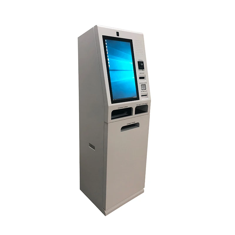 Self-Service Windows System A4 Kiosk Capacitive Touch Screen Indoor Application RFID Card Reader Featuring SDK Functionality