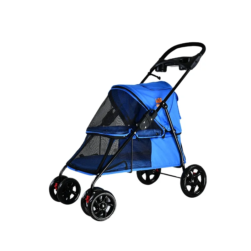 Luxury Oxford Pet Dog Stroller Factory Direct Sale Hot Selling Customized Pet Travel & Outdoors Pet Trolleys Eco-friendly