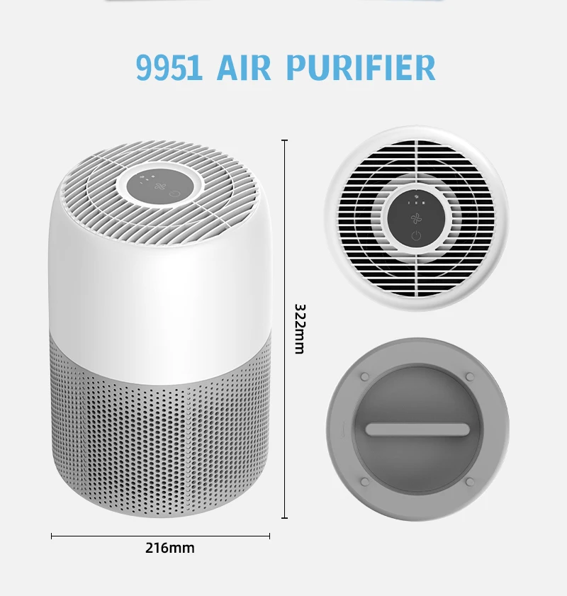 JNUO портативный очиститель воздуха Purificador De Aire для спальни фильтрация