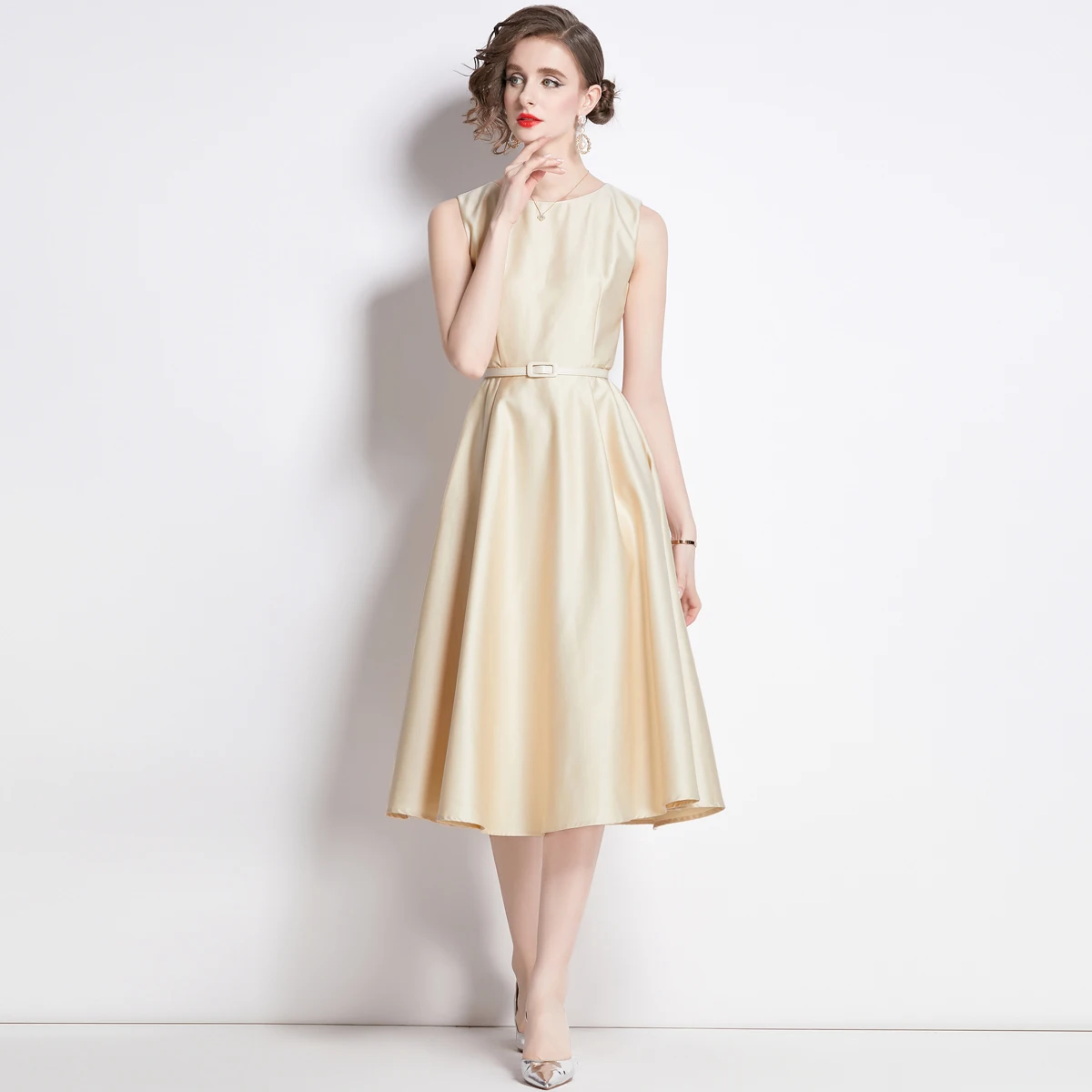 1619-109-928 clothing manufacturers custom woman clothes wholesale prom apparel elegant vintage lady oem stock long Dresses