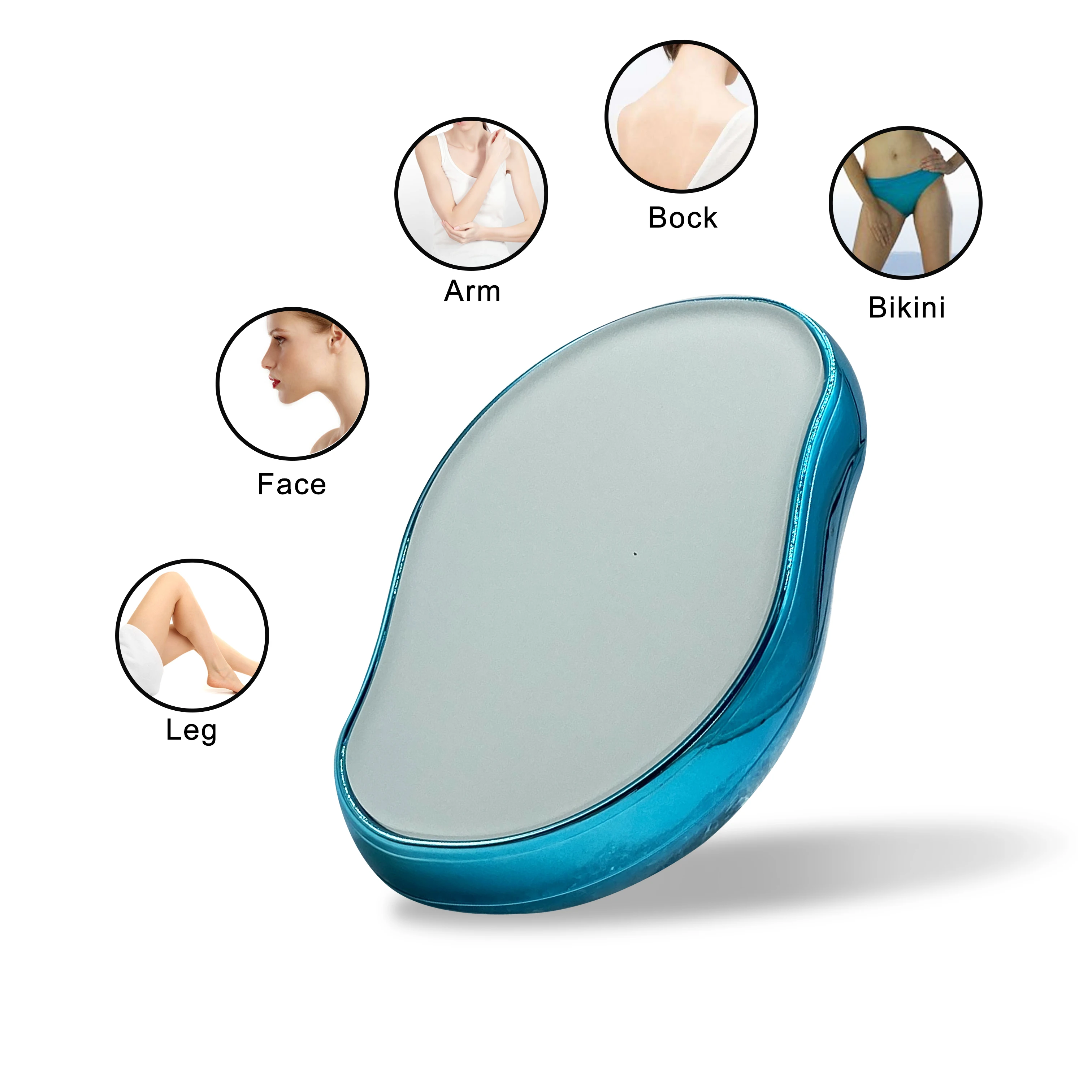 Best Selling High Quality Waterproof Quick Easy Painless Body Facial Physical Exfoliating Hair Eraser