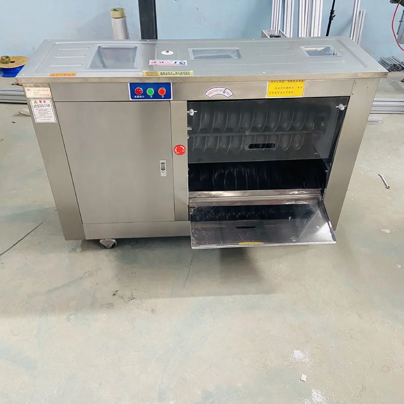 Stainless Steel Pizza Round Shape Momo Steamed Bun Forming Balls Rolling Bread Dough Making Cutter Machine