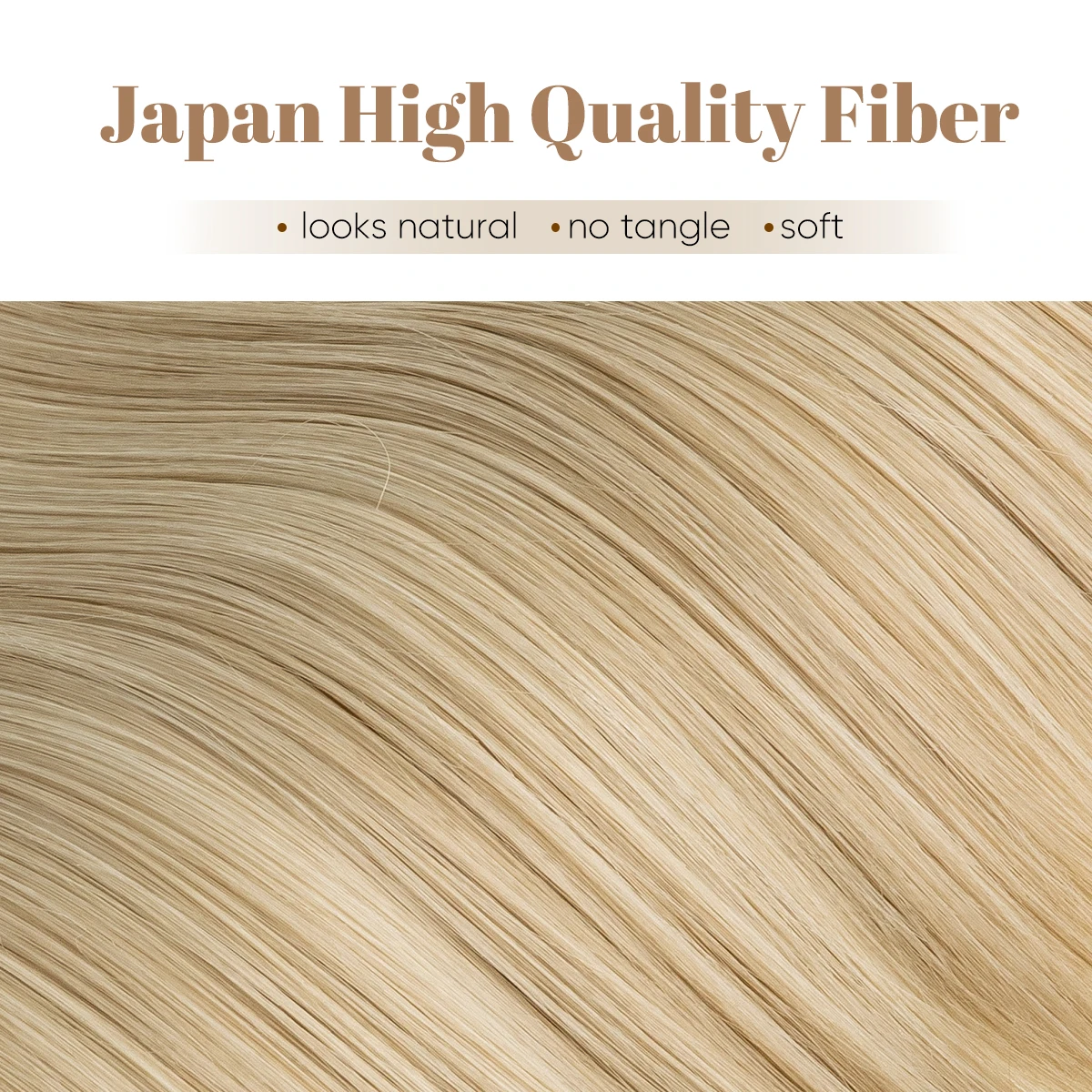 SARLA Natural Ombre Wire Hair Extension Straight Private Label Synthetic Fiber Hair No Clip-In Invisible High Temperature