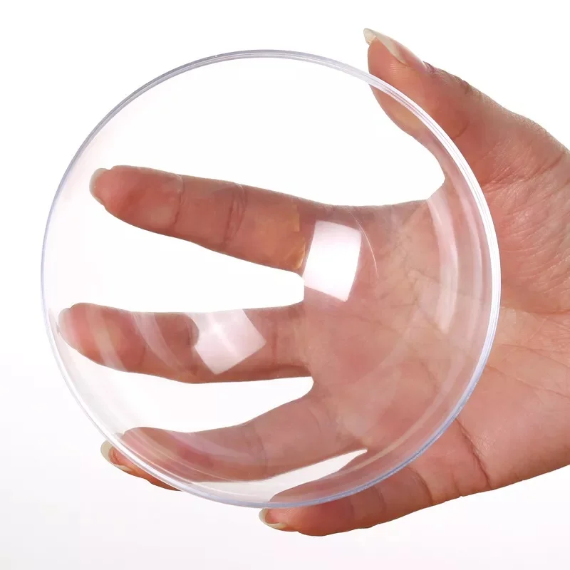 DIY Plastic Ball Christmas Ball Ornaments Openable Hanging Acrylic Clear Hollow Plastic For Christmas Party Decoration