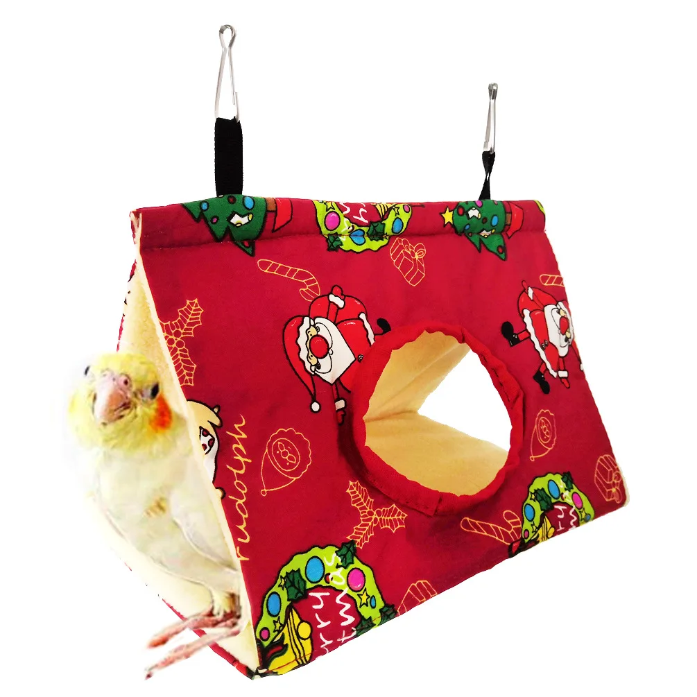 Hot sales cute warm Parrot Bird nest bed mini bird house hanging cage parrot hammock bed