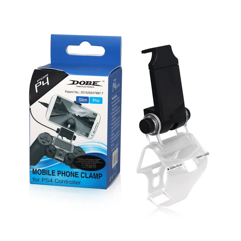 
Mobile Phone Stand For PS4 Slim PRO Controller Mount Hand Grip For PlayStation 4 Gamepad Clip Holder With OTG Cable 