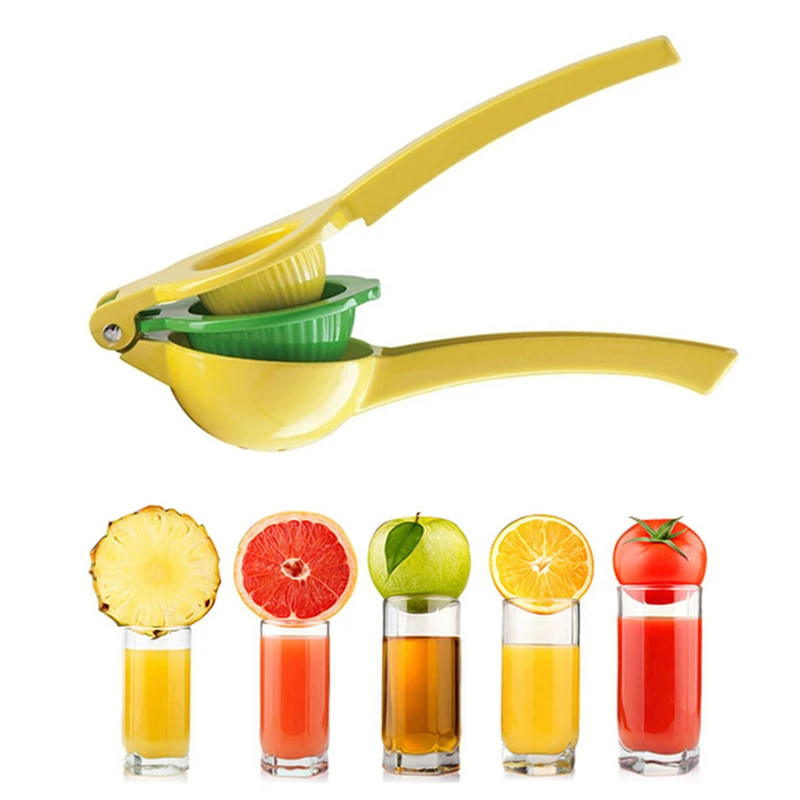 Metal Lemon Squeezer Hend Held Juicer Double Bowl Lemon Lime Squeezer Manual Orange Citrus Press Juicer Squeeze Kitchen Tools