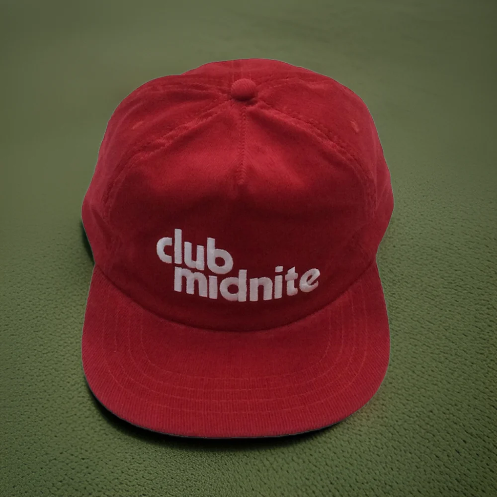 Custom Vintage Unstructured Red Corduroy Hats for Men Women Embroidered with Logo Corduroy Snapback Hat Kids