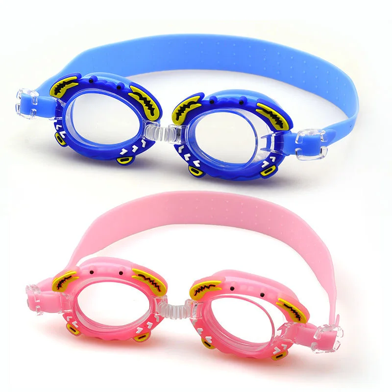 Hot sale cute design custom uv eyes protection anti-fog pool glasses cartoon mermaid  swim goggles for kid