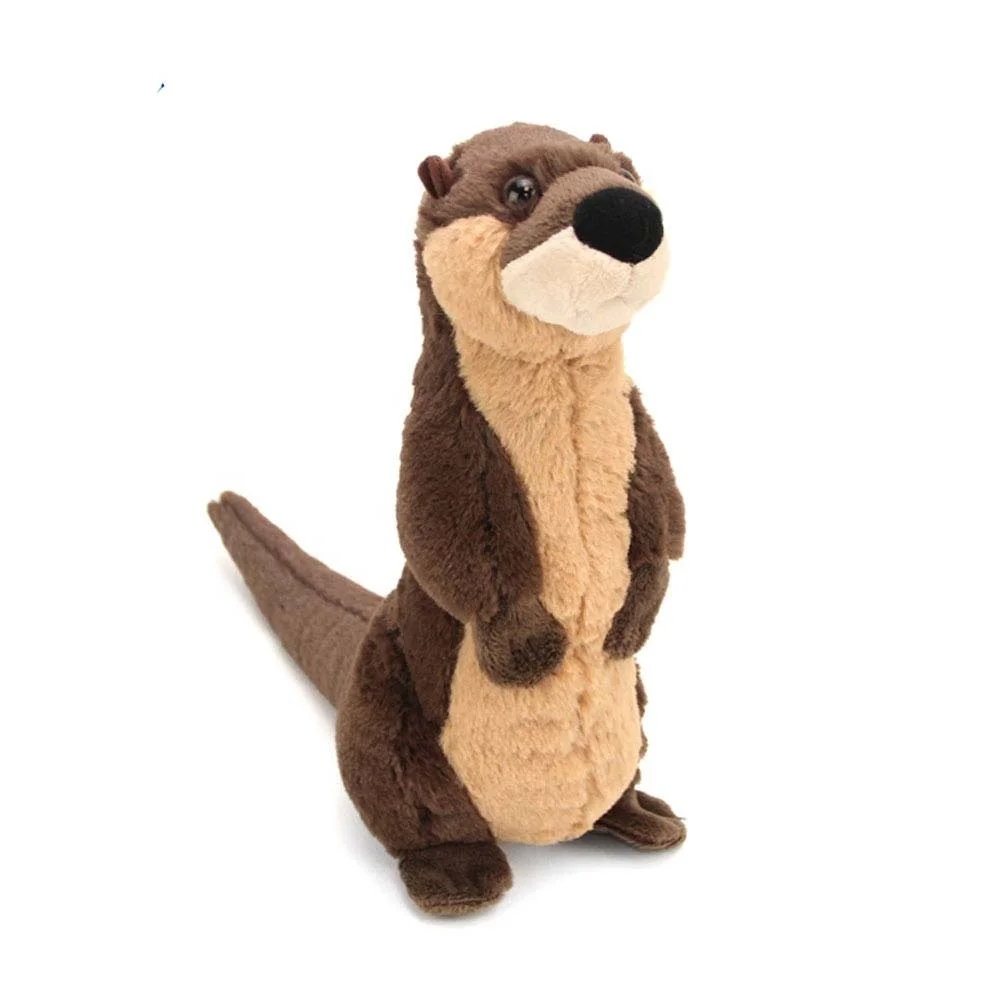 Kids toys suppliers custom life-like stuffed animal beaver plush toys cute soft otter sea toys