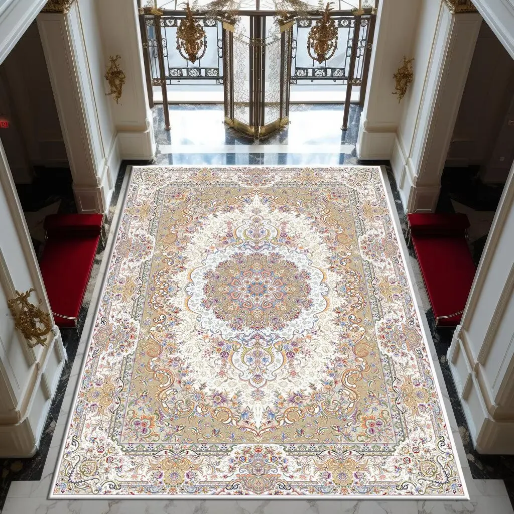 Factory Customized Anti-Skid Rugs and Carpets Waterproof Floor Mat Entrance Retro Modern Carpet for Home 3D Printed Door Mat