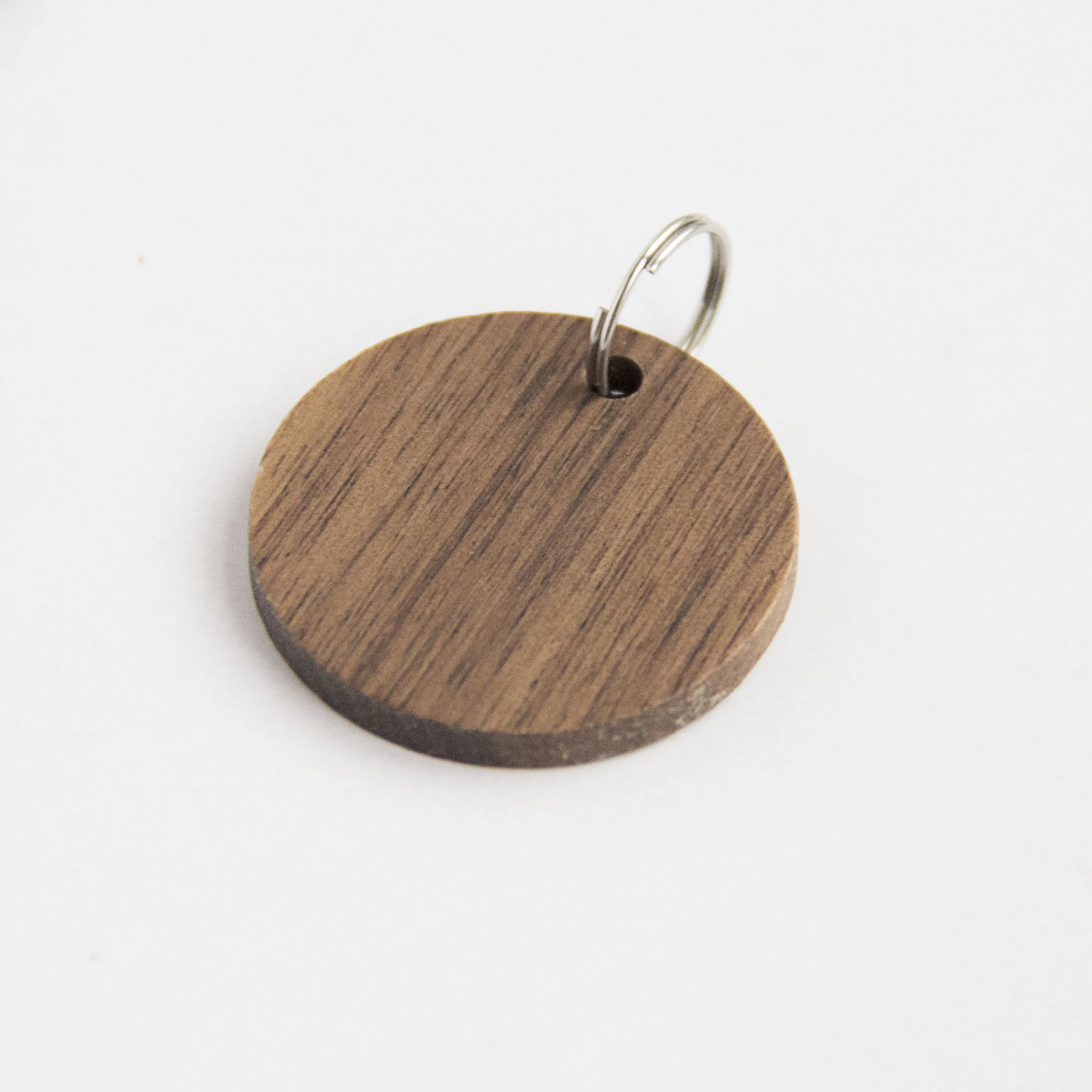 Small custom size color round wood tag wood printed tags pet collar wooden name tags