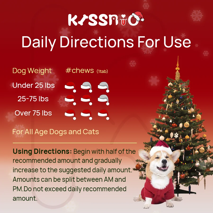 Multivitamin & Chondroitin Soft Chews Supplements for Dogs Pets