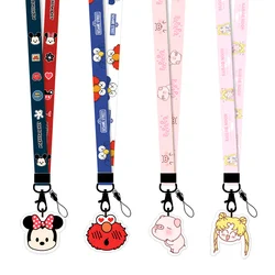 Cartoon cute Mickey minnie acrylic doll lanyard mobile phone strap lanyard Fashion neck lanyard