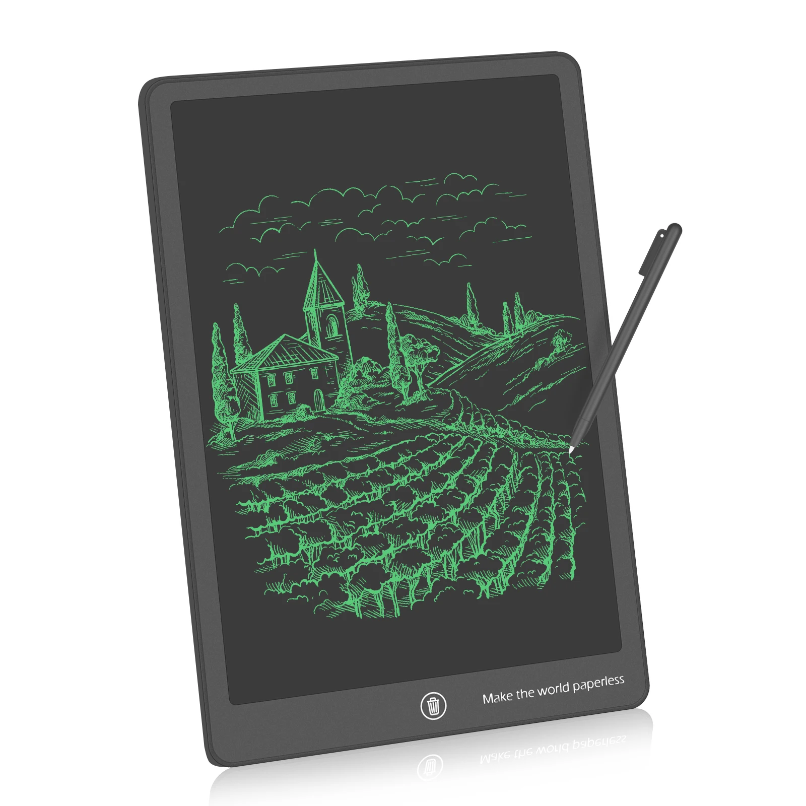 Newyes 15 дюймов Детская электрическая доска для письма ультра тонкий безбумажный ЖК-планшет рисования