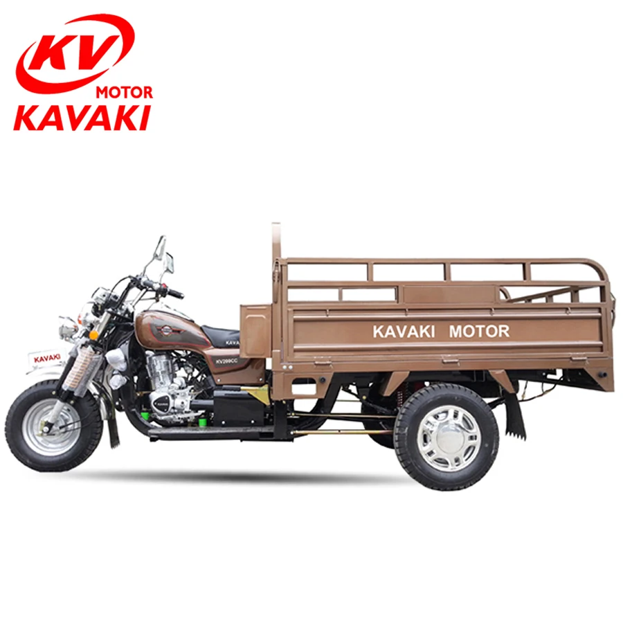china kavaki Popular motorcycle 125cc Adult Motorized gasoline tricycle 3 Wheels Bicycle In Africa