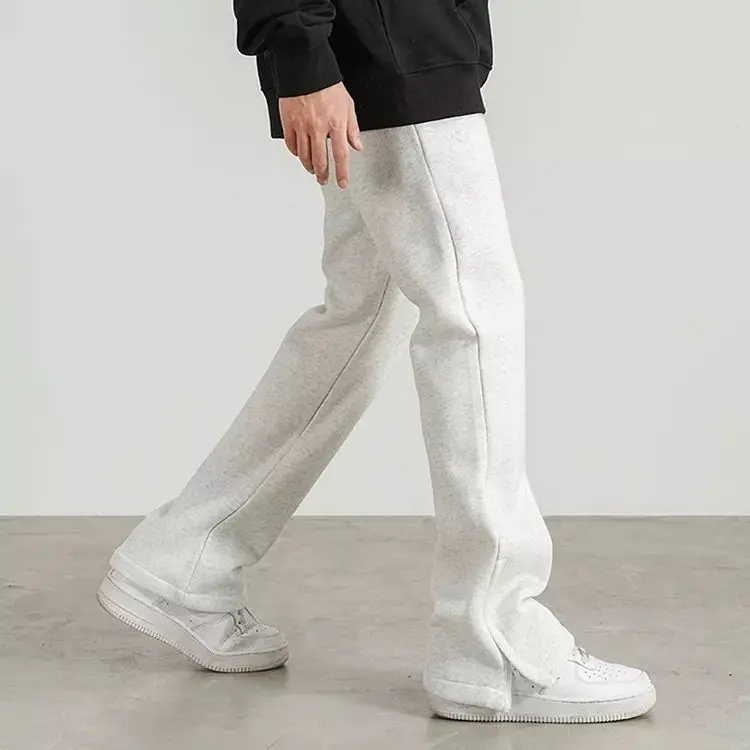 Custom Joggers Sweatpants Men and Women Drawstring Solid Casual Sweat Pants Baggy Track Unisex Puff Print Stacked Pants