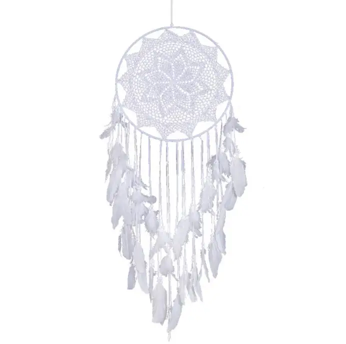 Special Hot Sale Home Style Pure White Dream Catcher Maple Leaf Home Ornaments