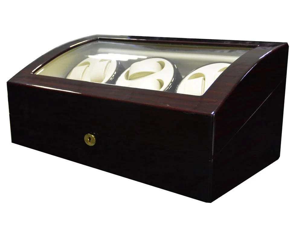 GC03-T31EW Jewelry Rotation Modes 6+7 Watch Winder Box with Quiet Motor for automatic watches