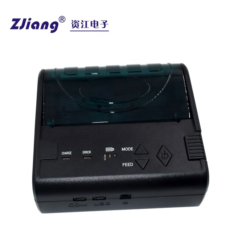 ZJiang бренд ZJ-8003 принтер 3 дюймов беспроводной портативный голубой зуб чековый принтер POS 80 термопринтер, скачатые Драйвером