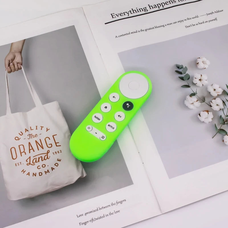 Dustproof Soft Silicone Case Protective Cover for Google Chromecast TV 2020 Voice Remote Control