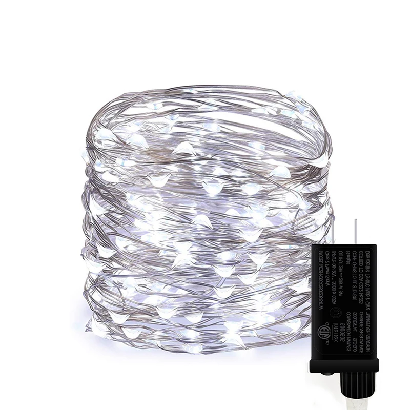 Christmas lights Birthday Party Decoration Lights Plug Series Outdoor Led Copper Wire String Fairy Light
