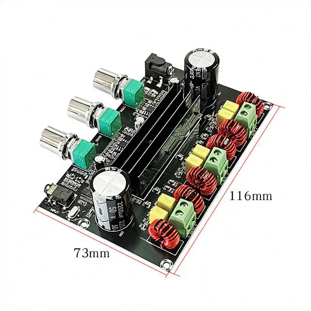  100 W 12V-24V с большим числом значений напряжения 2 1 Плата усилителя Tpa3116d2 аудио сабвуфер цифровой канал звуковой ватт ДТС 3116
