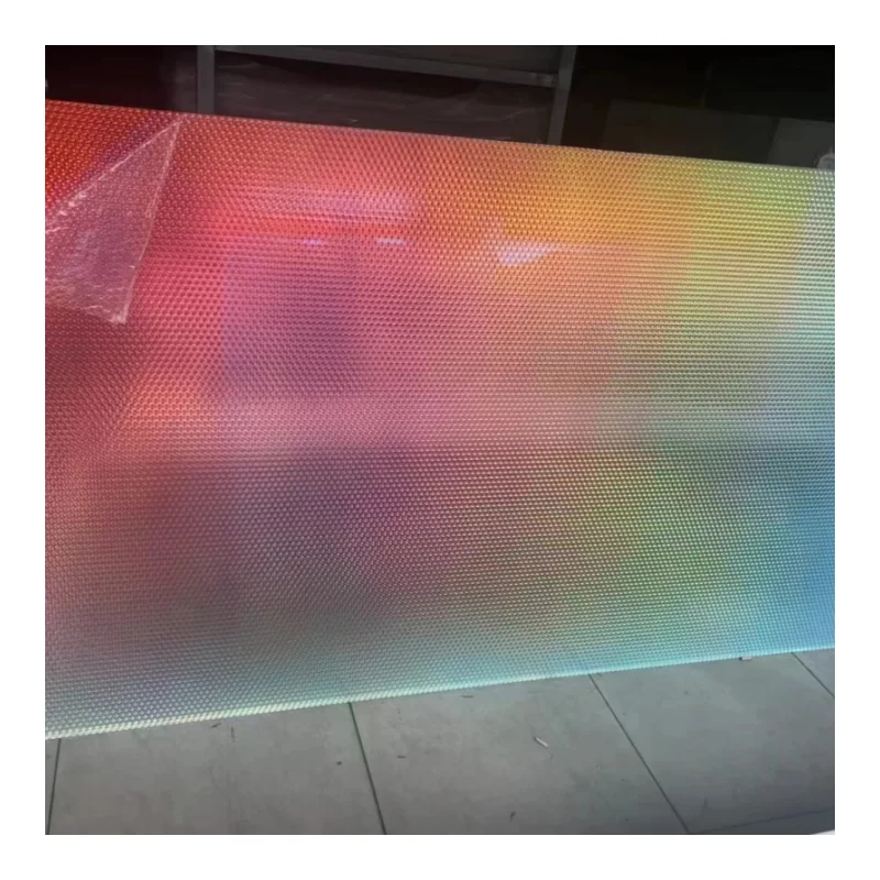 CHINAPLAS 4x8 feet Extruded Acrylic Sheet honeycomb Texture Acrylic board